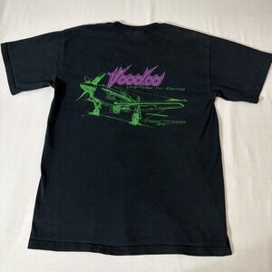 Vintage 2000 P-51 Mustang Flying T Shirt Mens Medium Military Airplane Rare Fit!